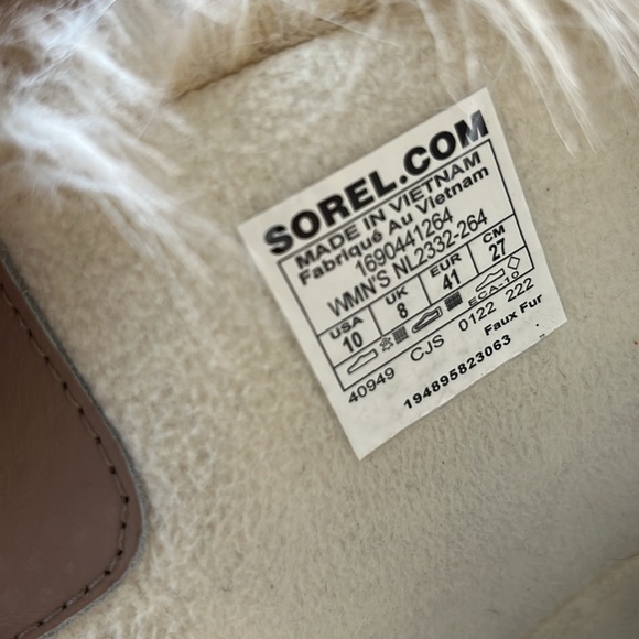 Sorel Tofino Winter Boots Omega Taupe Paradox Pink Women’s NWOT - Picture 15 of 15